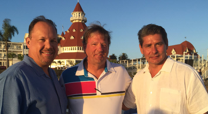 Dr. Drake with (left) Mark Medley, EVP, President of Hospital Operations, and (right) Mike Wiechart, President and CEO of Capella Healthcare.